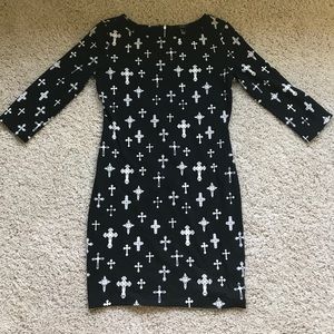 Cross Bodycon Dress