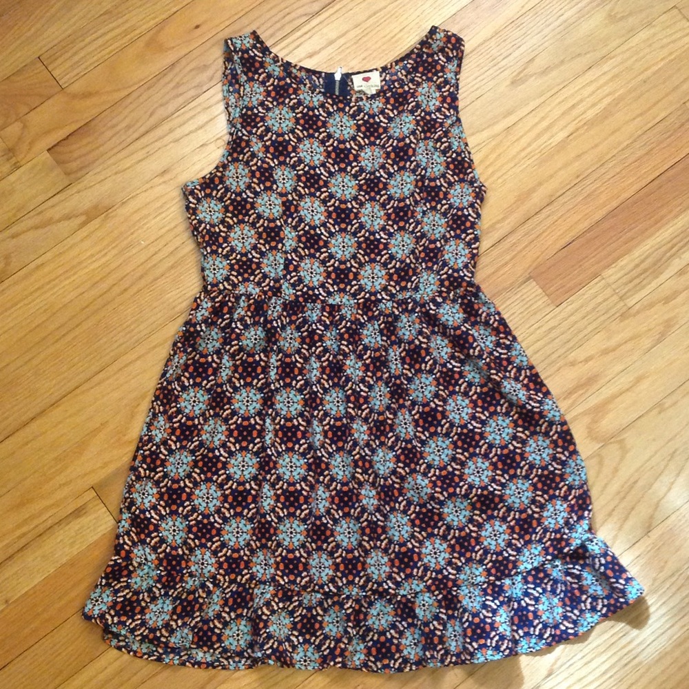Blue/orange dress