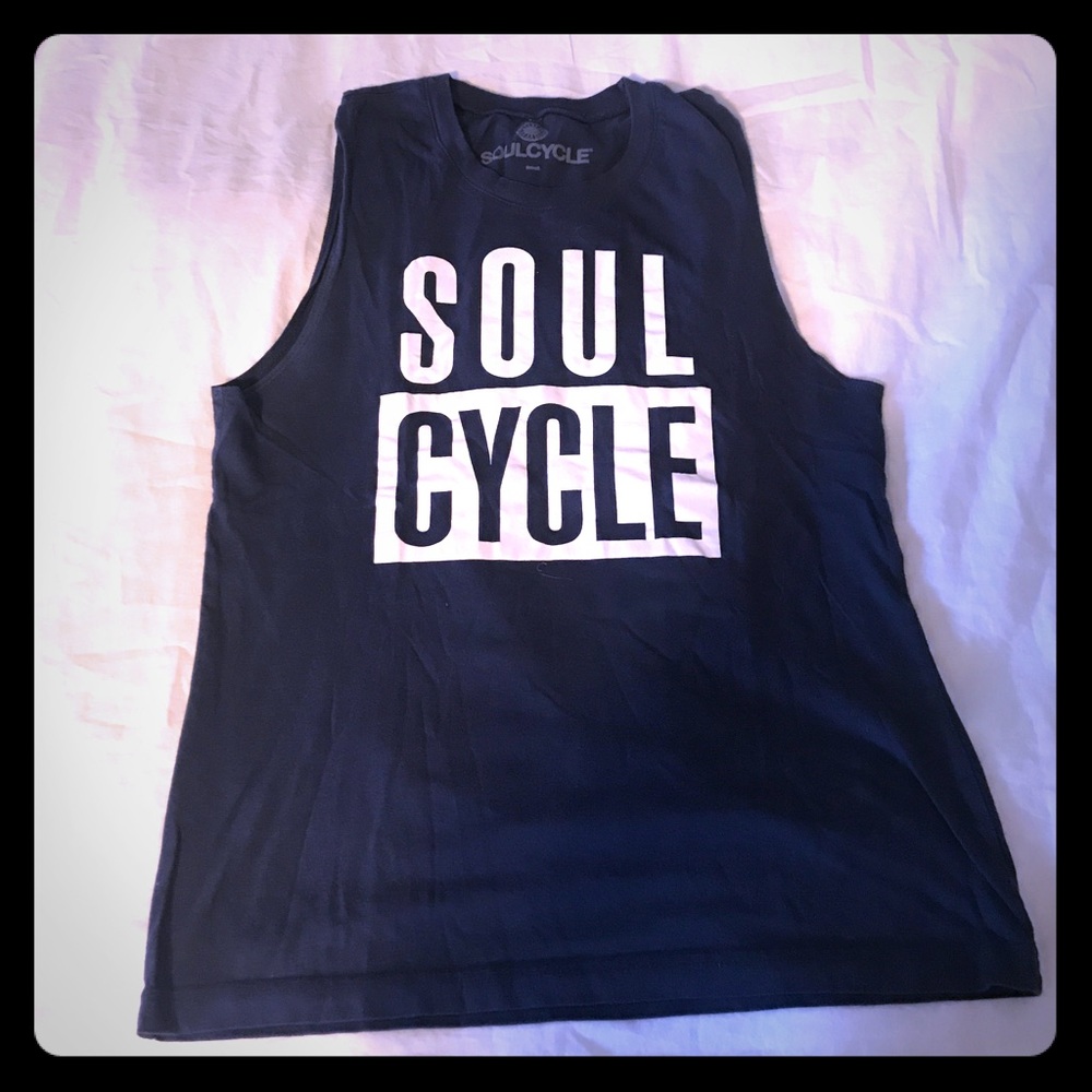 Dark blue SoulCycle tank top