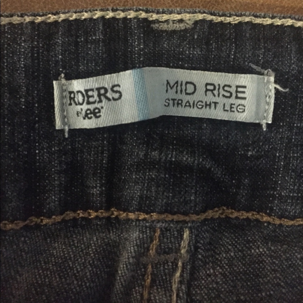 Mid rise straight leg petit jeans