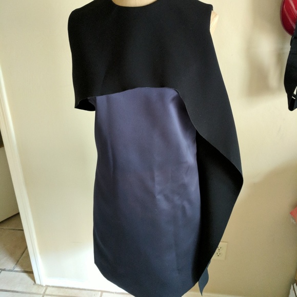 Stunning Balenciaga Navy & Black Cocktail Dress - Picture 2 of 8