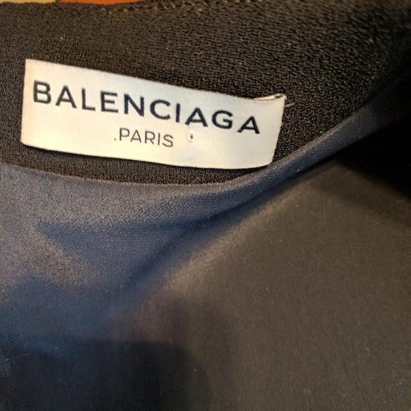 Stunning Balenciaga Navy & Black Cocktail Dress - Picture 5 of 8