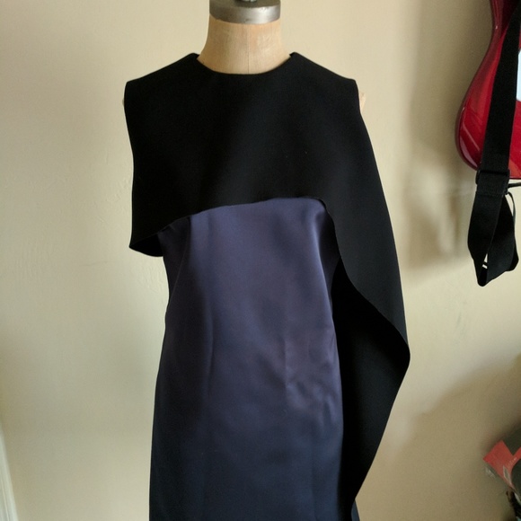 Stunning Balenciaga Navy & Black Cocktail Dress - Picture 3 of 8