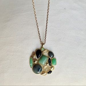 Banana Republic gold gem necklace