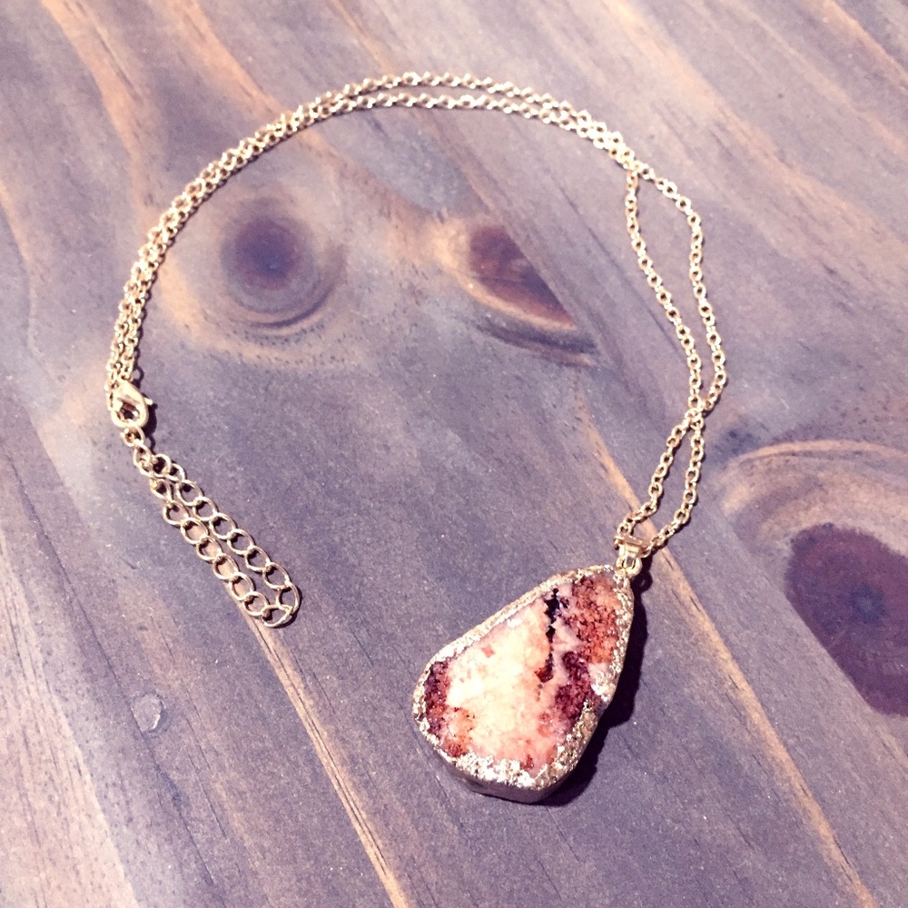 Druzy Gemstone Necklace
