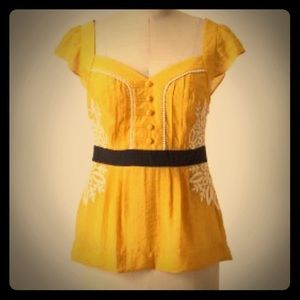 Anthropologie Floreat Solar Star Blouse