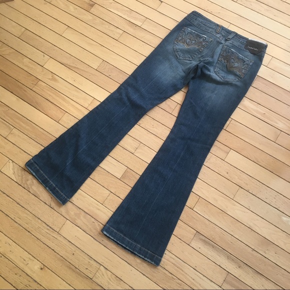 NWOT INDUSTRIAL COTTON flare jeans - Picture 2 of 8