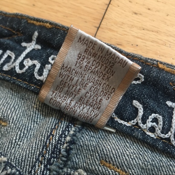 NWOT INDUSTRIAL COTTON flare jeans - Picture 4 of 8