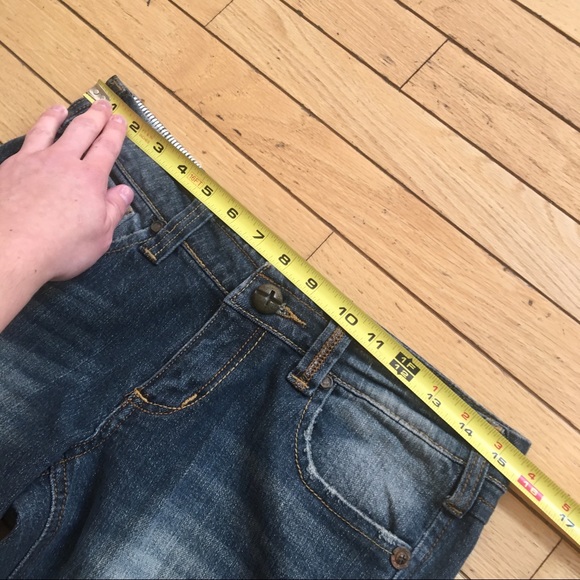 NWOT INDUSTRIAL COTTON flare jeans - Picture 6 of 8