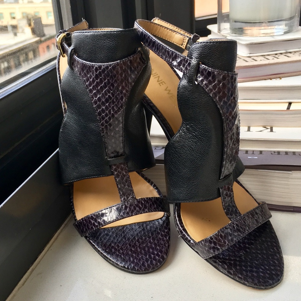 Nine West Leather Slingback Heels