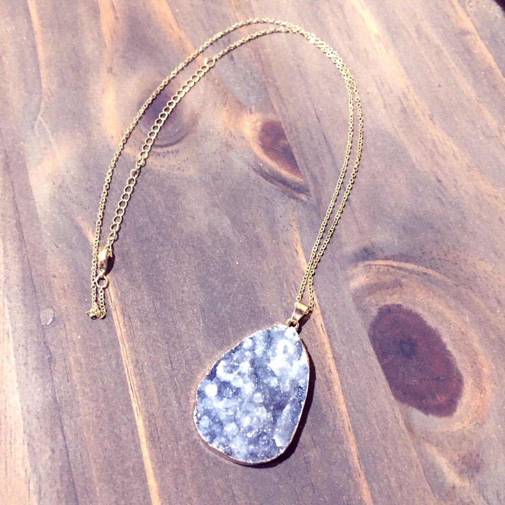 Druzy Gemstone Necklace