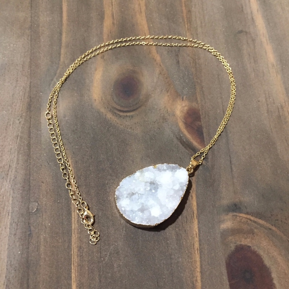 Druzy Gemstone Necklace