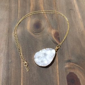 Druzy Gemstone Necklace