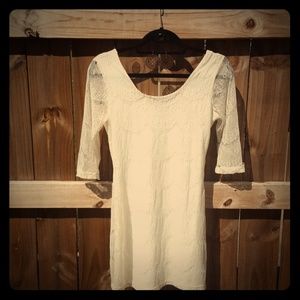 Country Chic White Lace Dress 🌻