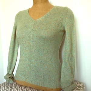 Multi Color Marled Long Sleeve Sweater