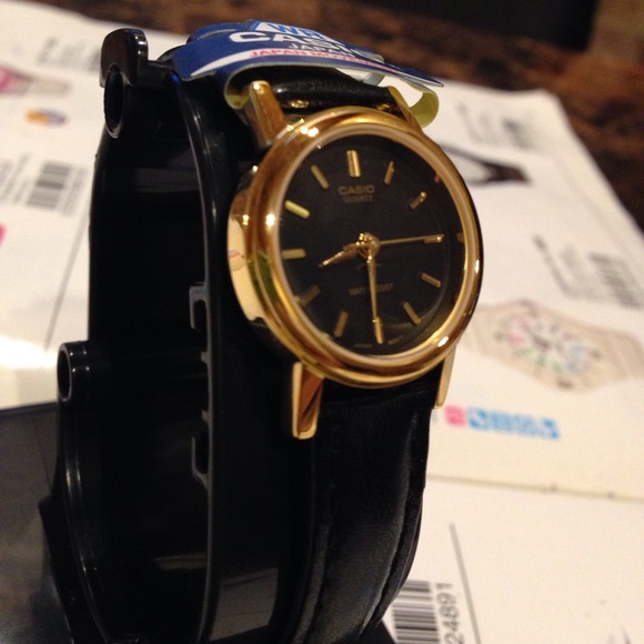 casio watch leather band