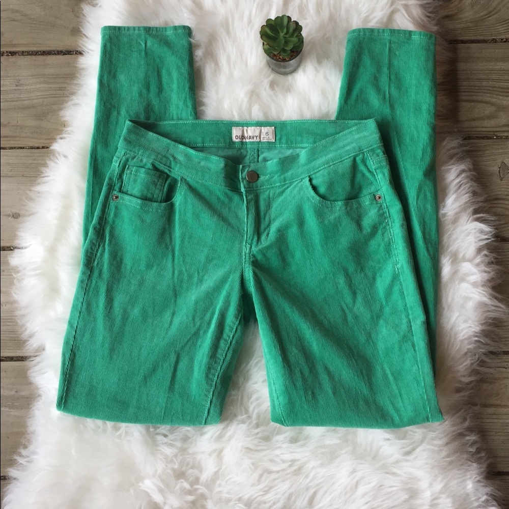 Old Navy Green Skinny Jean Cords