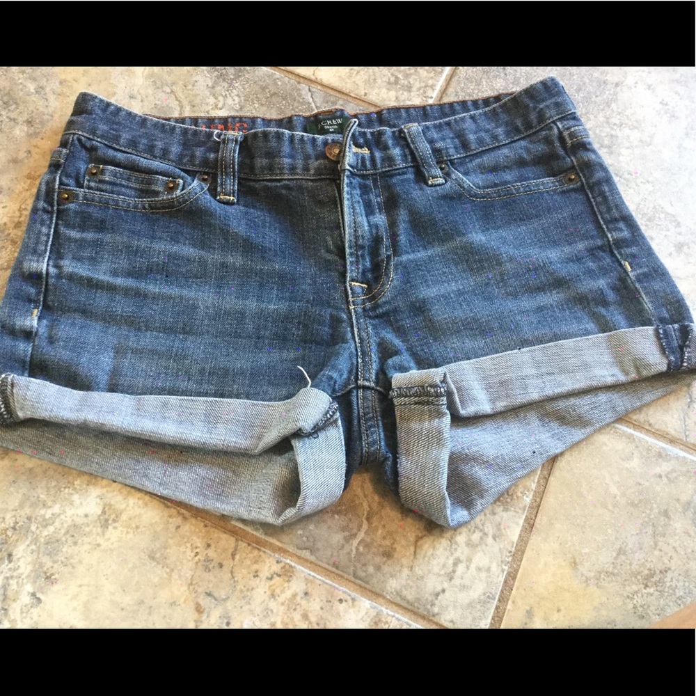 J.Crew cuffed denim shorts
