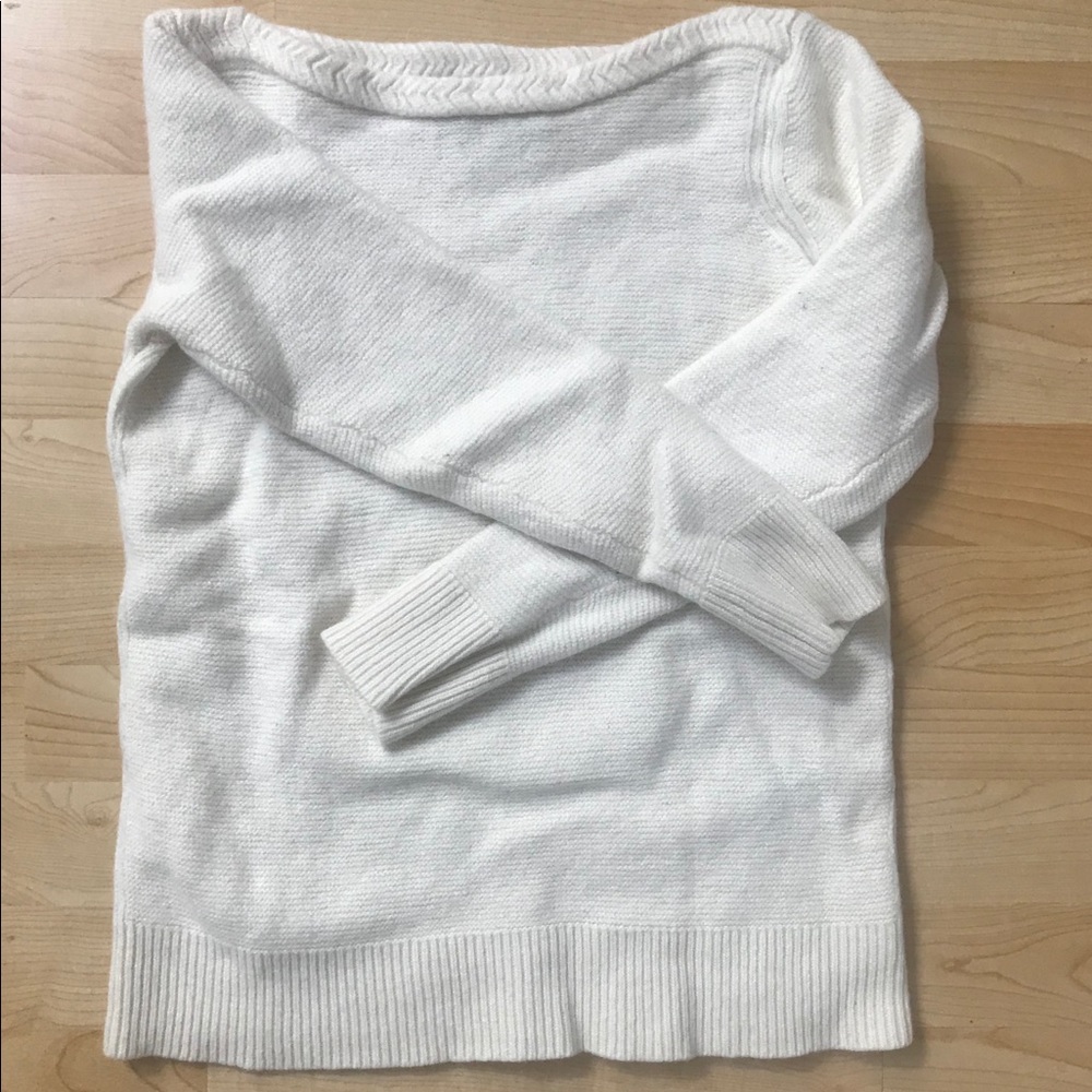 Ivory Boat Neck Sweater