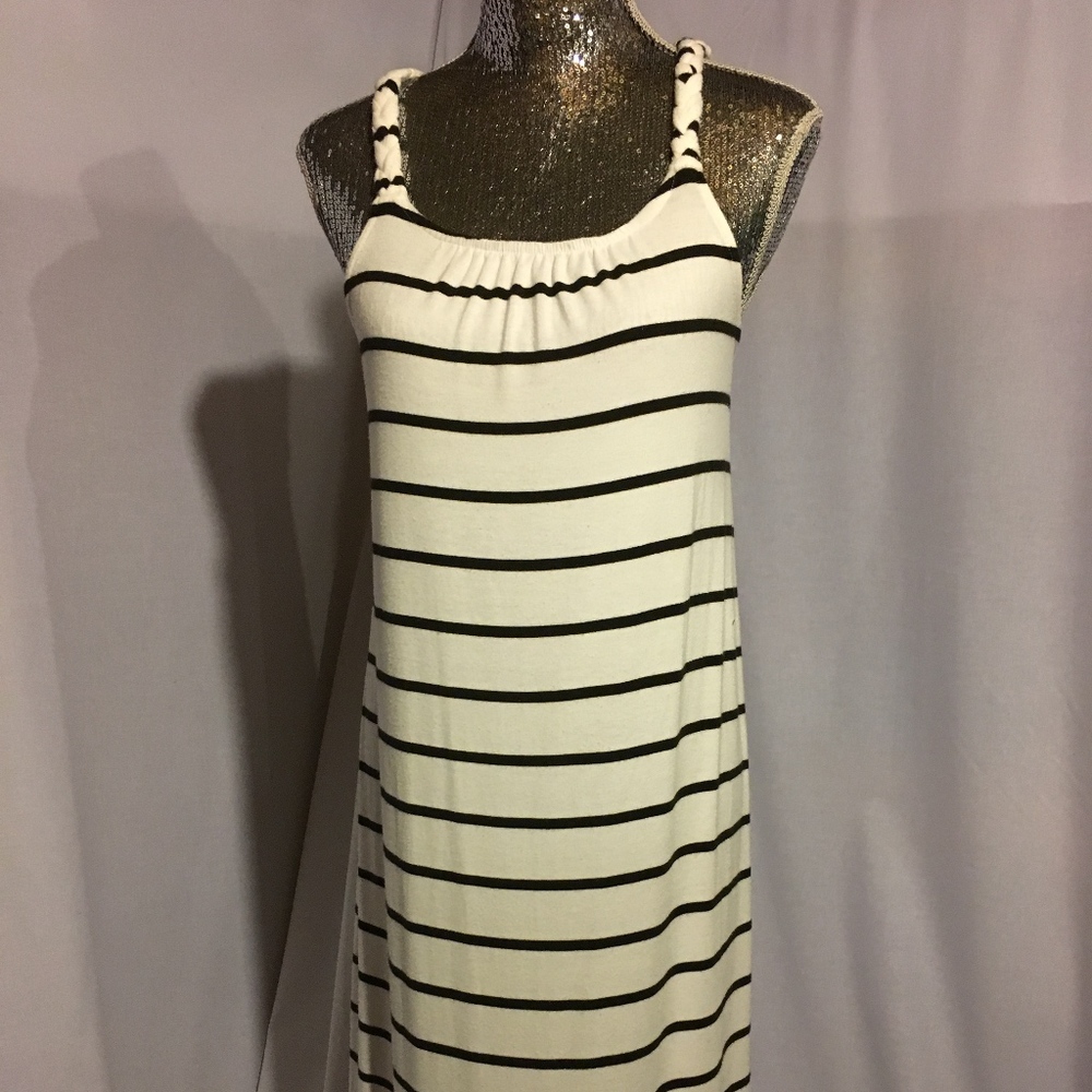 Maternity Dress White and Black