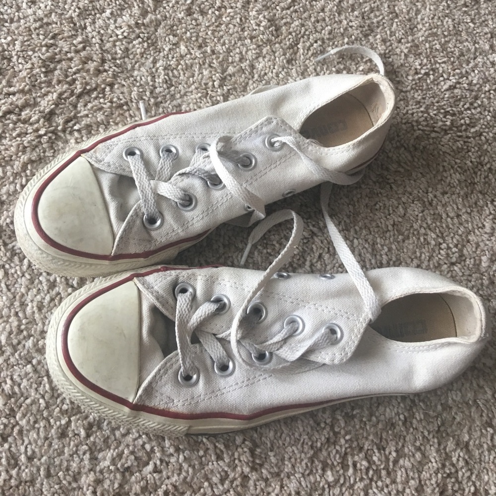 White low top converse
