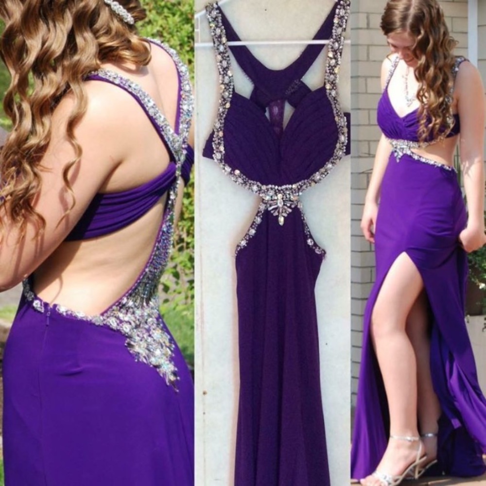 Purple prom dress