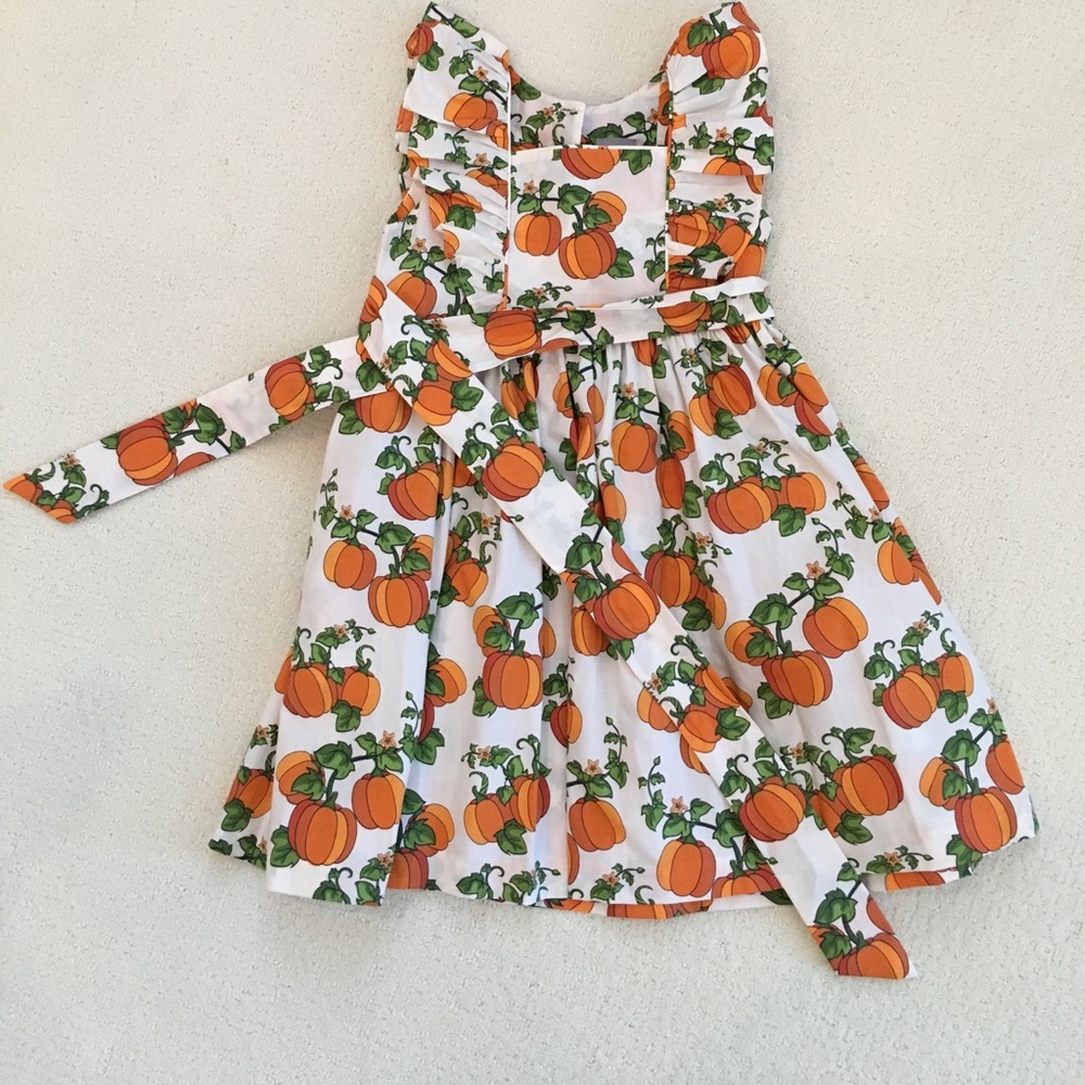 Eleanor Rose pumpkin dress