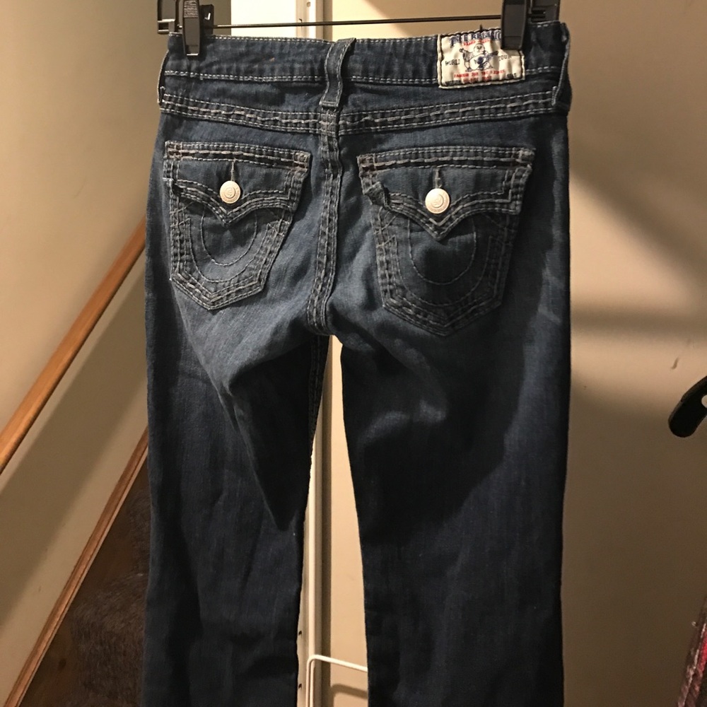 True Religion medium wash jeans