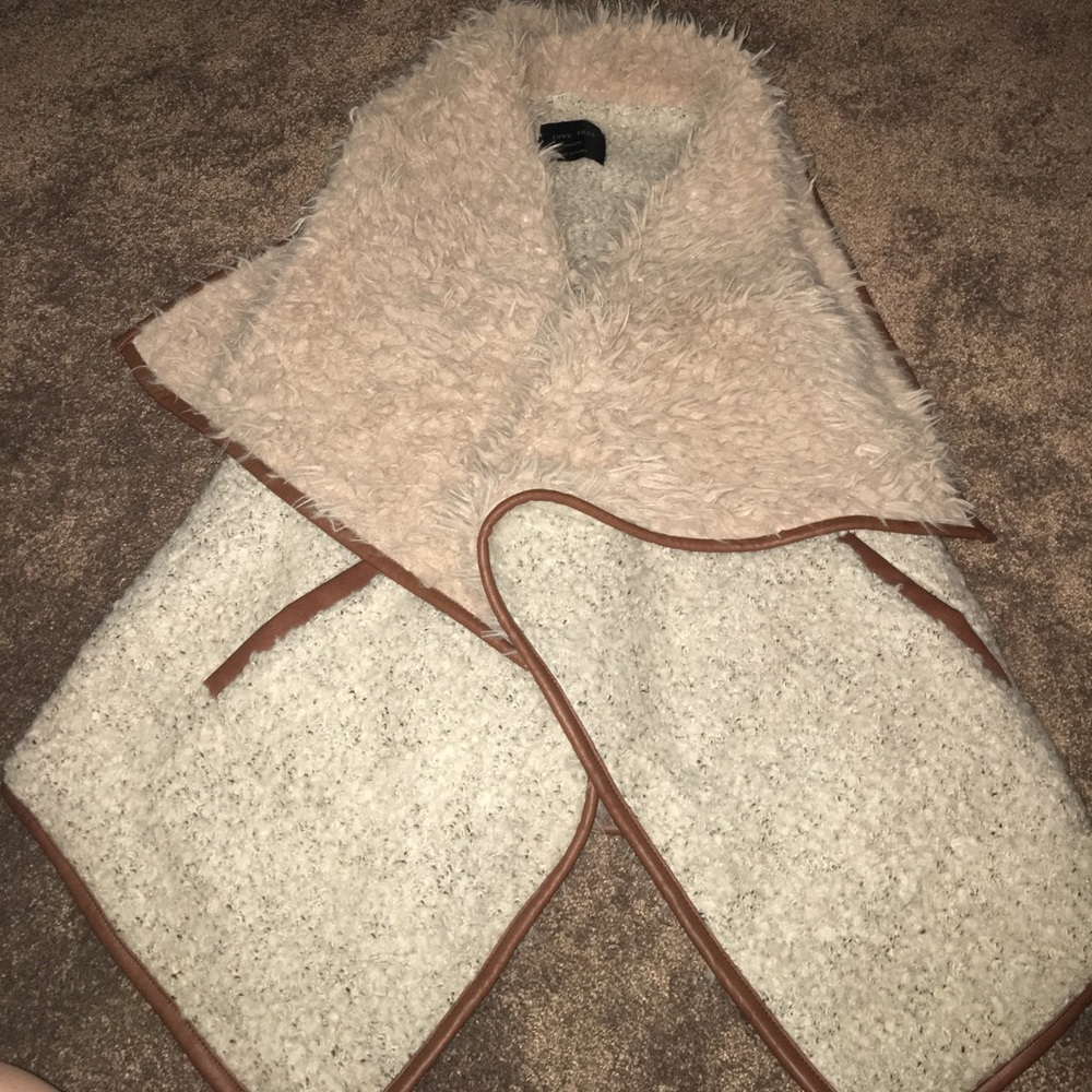 Faux fur shepa vest