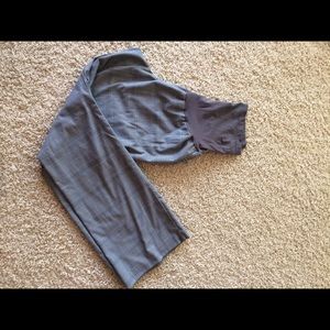 Motherhood Maternity Gray Plaid Trousers XL