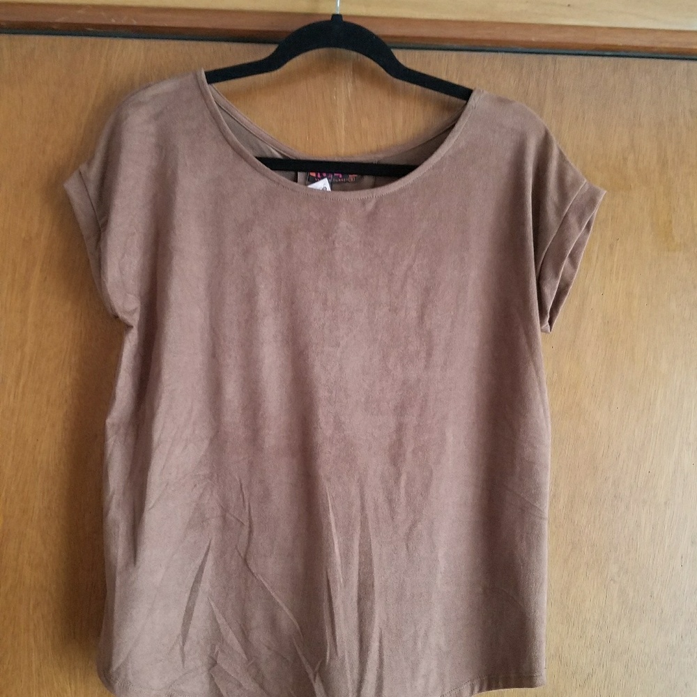 Suede top