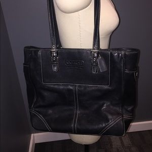 COACH leather tote