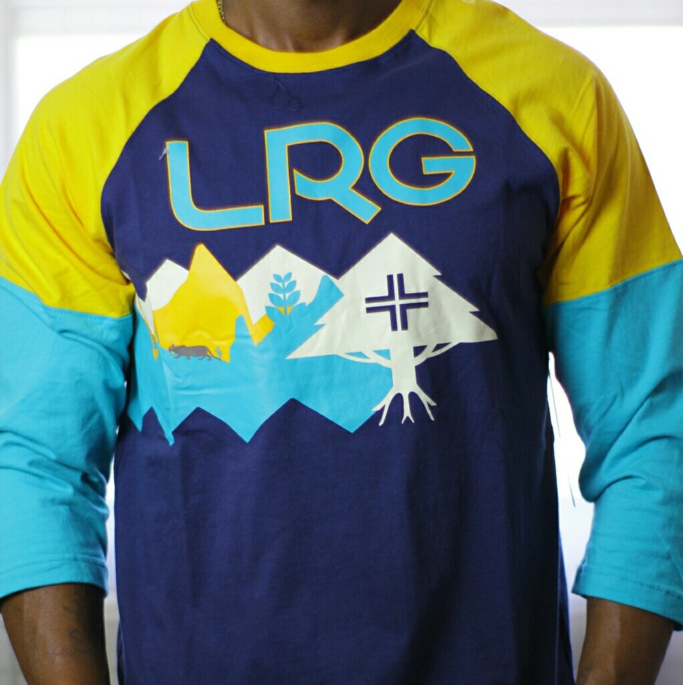 LRG colorful graphics print long sleeve
