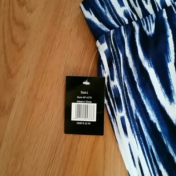 Cute  flowy blue and white pants! - Picture 2 of 5