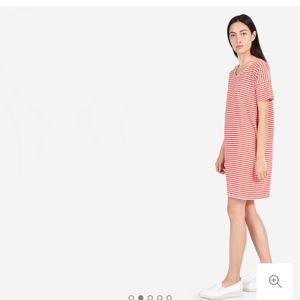 NWT Everlane Red Striped Tee Dress