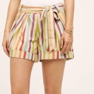 NWT Eva Franco multi color bow shorts