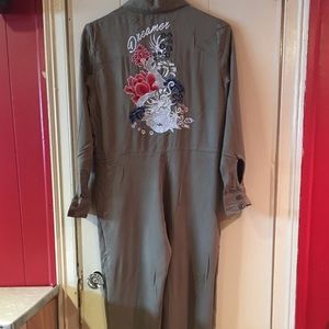 Glamorous Petite Embroidered Boilersuit