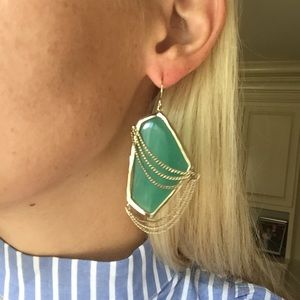 Kendra Scott green earrings