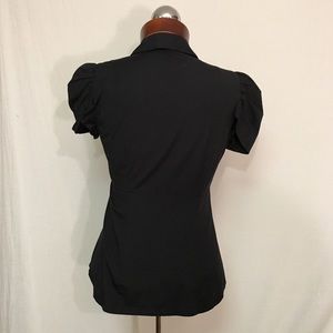 Nanette Lepore Tops - NANETTE LEPORE ruffle front puff sleeve top 4 Nanette Lepore Tops - NANETTE LEPORE ruffle front puff sleeve top 4