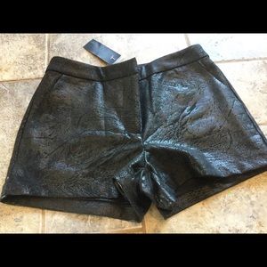 BNWT Faux Leather black shorts