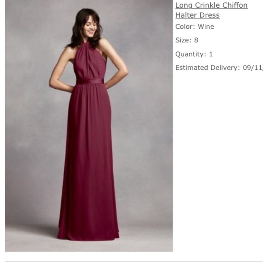 David's Bridal Dress (Wine)