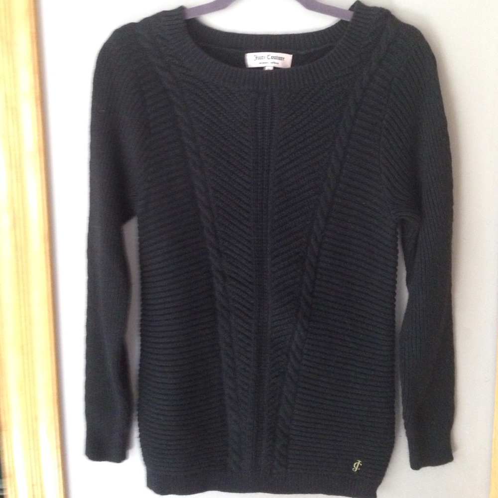 Juicy Couture Black Cable Sweater