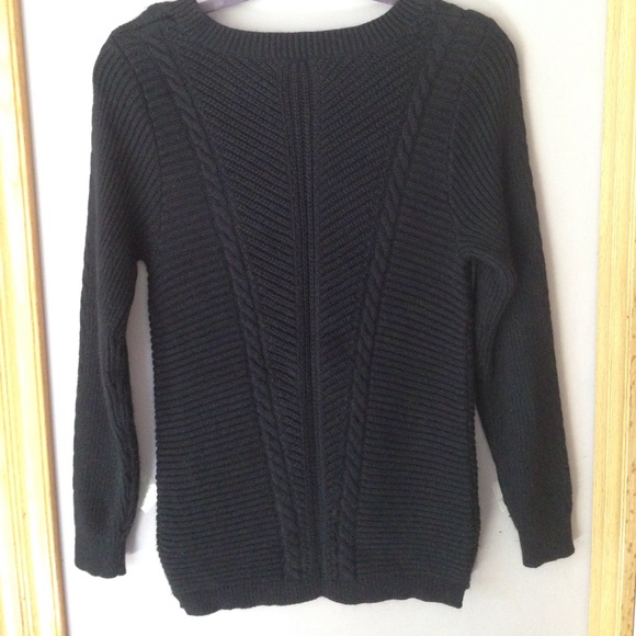 Juicy Couture Black Cable Sweater - Picture 2 of 4