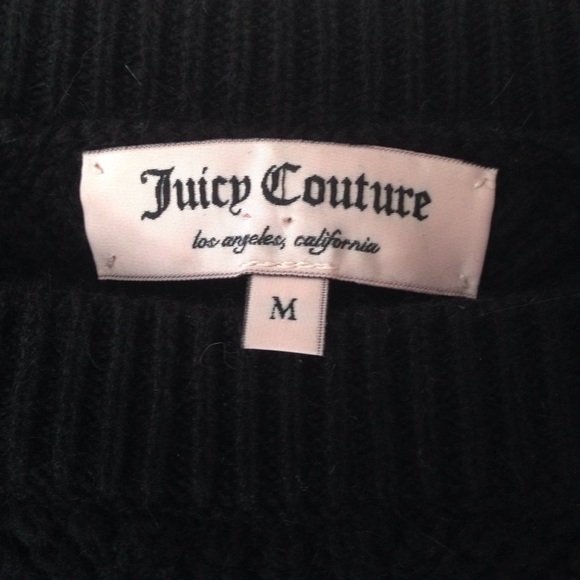Juicy Couture Black Cable Sweater - Picture 3 of 4