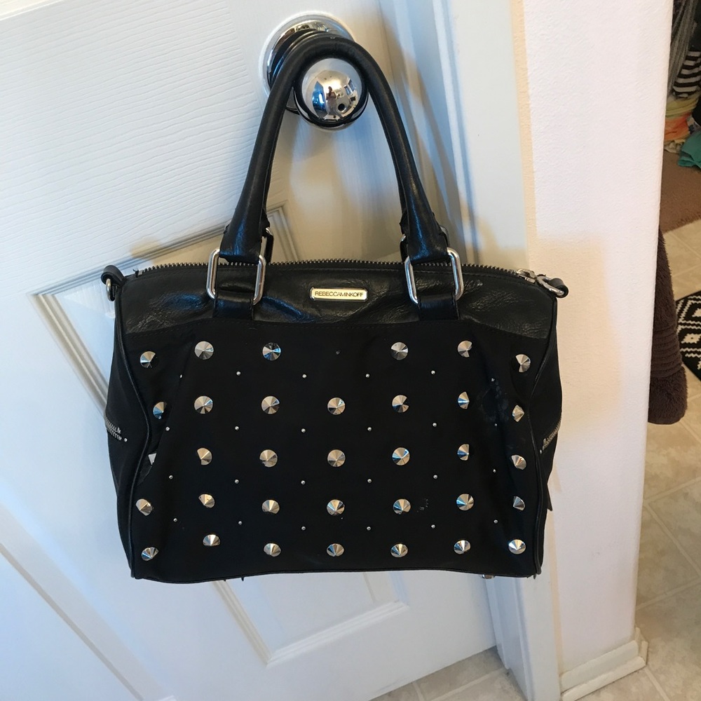 Rebecca Minkoff Black Studded Satchel