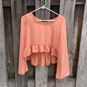 Peachy mid rise long sleeve