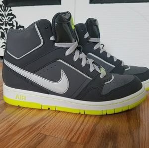 Grey/White Nike High Tops