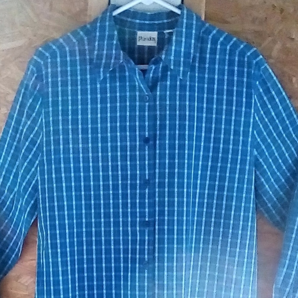 Blue & Yellow Plaid Button Down Shirts SAVE $ BOTH