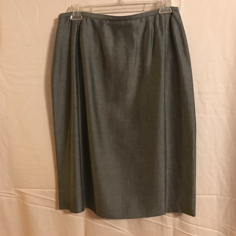 Grey pencil skirt knee length