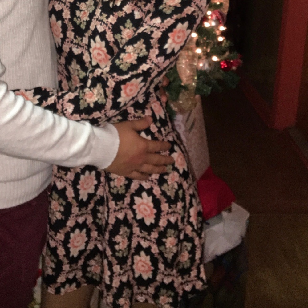 Nasty Gal Floral Long Sleeve Dress